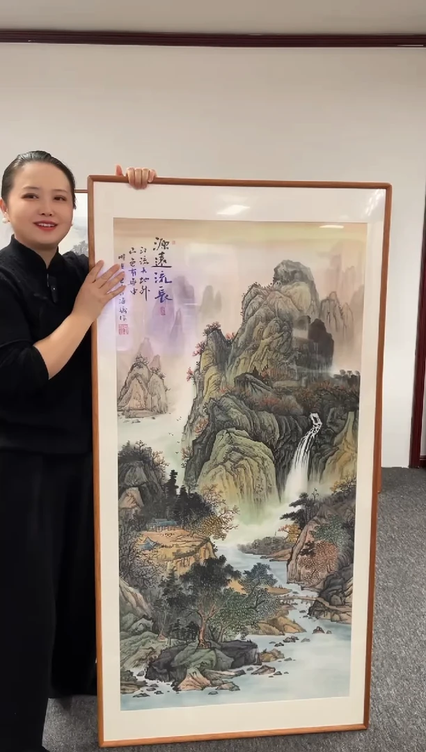 【闪购商品】国画源远流长155*80手绘作品