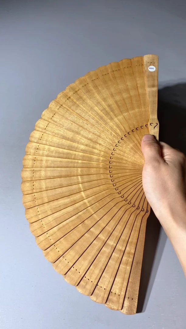金丝楠900号21cm金丝楠木小叶桢楠扇子