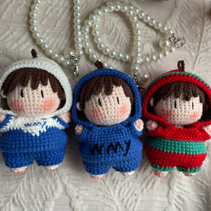 手工钩织毛线明星周边玩偶挂件摆件分享教程