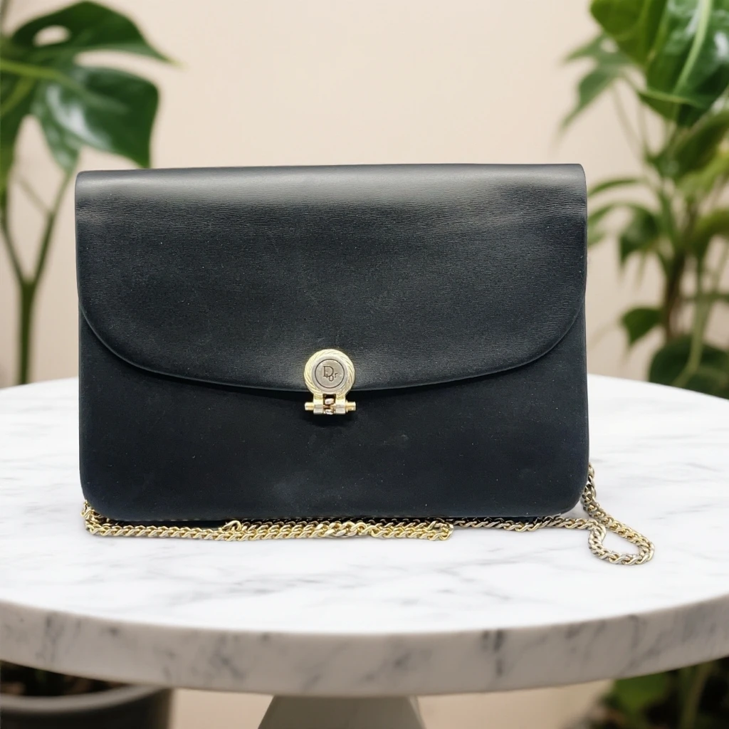 95新 DIOR/迪奥 黑色链条包 1670 6394