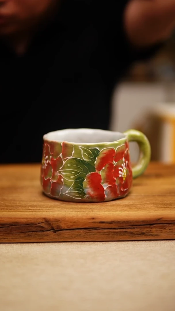 @@陶园瓷舍@@纯手工手绘@高温釉下彩