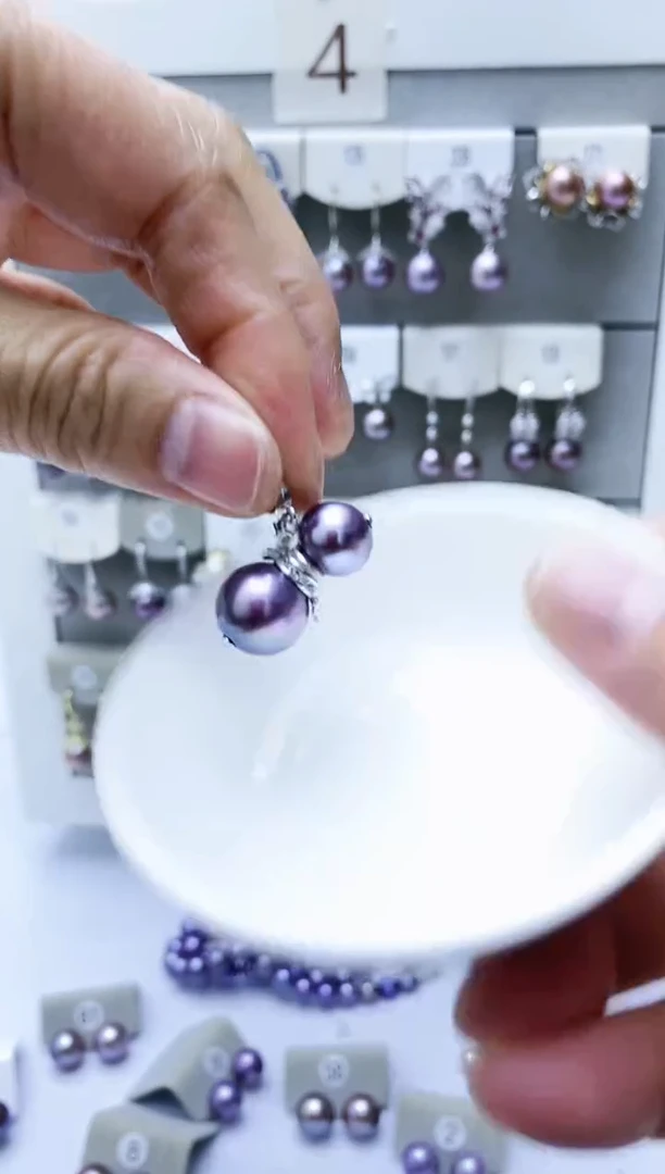 【闪购商品】淡水珍珠颈饰银S925镶嵌紫葫芦