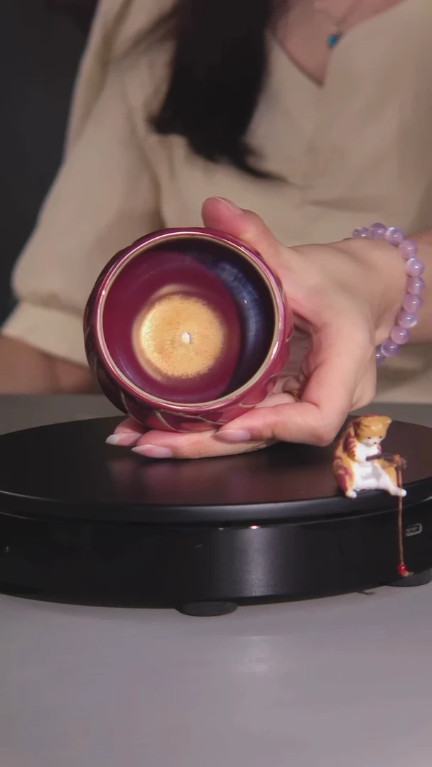 005彩金釉传统工艺茶器作品