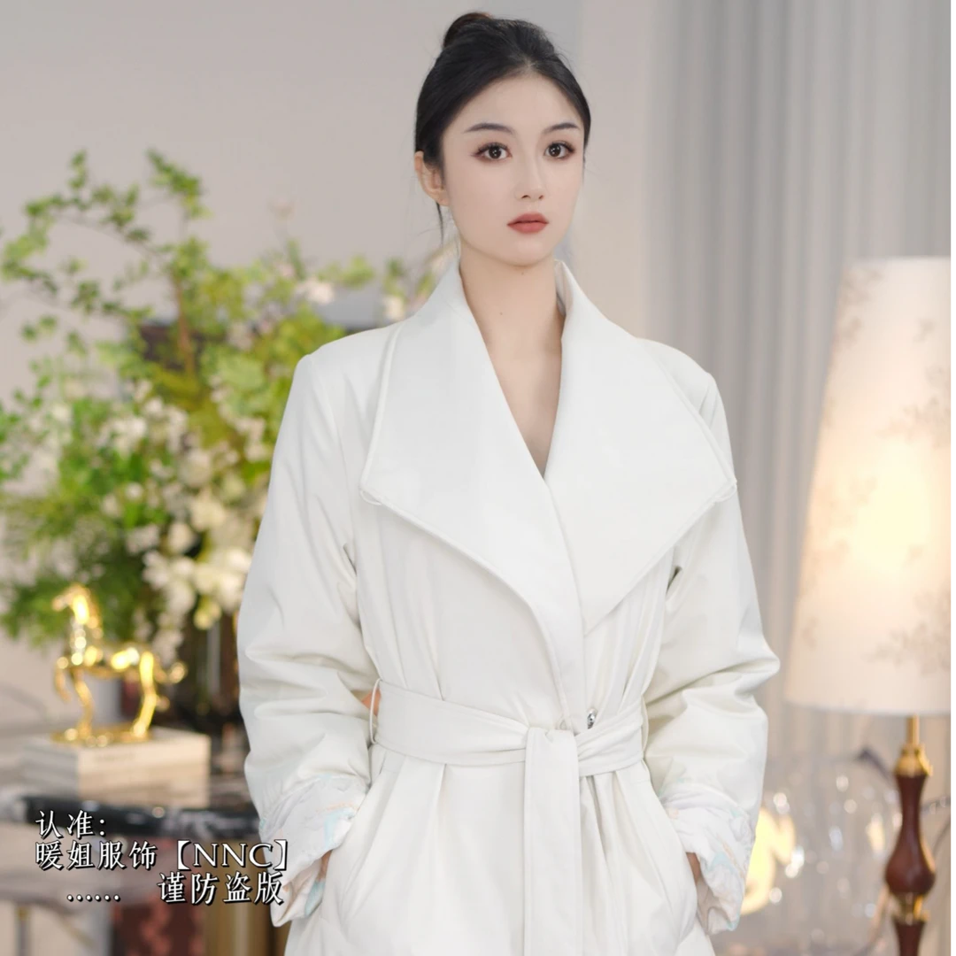 【NNC设计师款】秋冬高级轻奢鹅绒大衣  国风美学