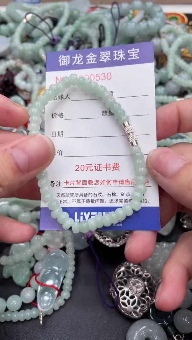 翡翠未镶嵌颈饰072