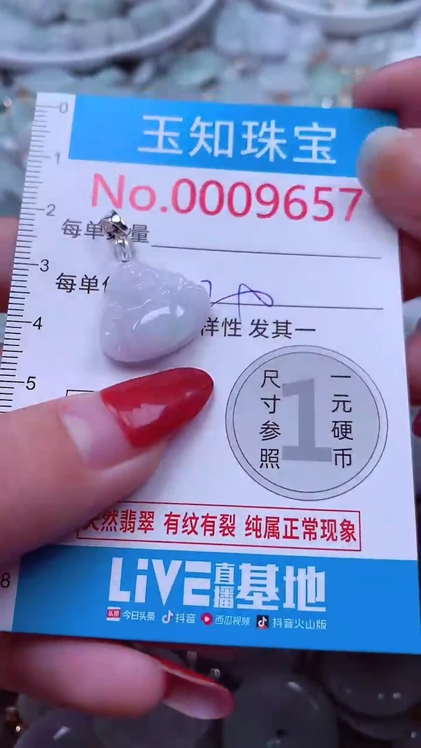 吊坠(不含链)未镶嵌翡翠9657