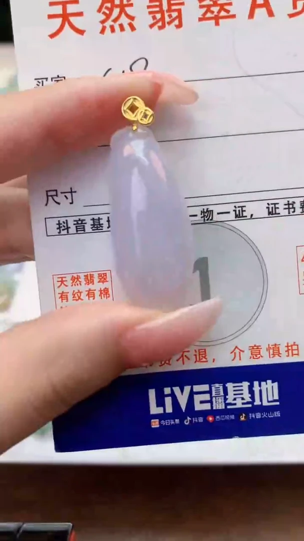 颈饰未镶嵌翡翠天然A货翡翠挂件