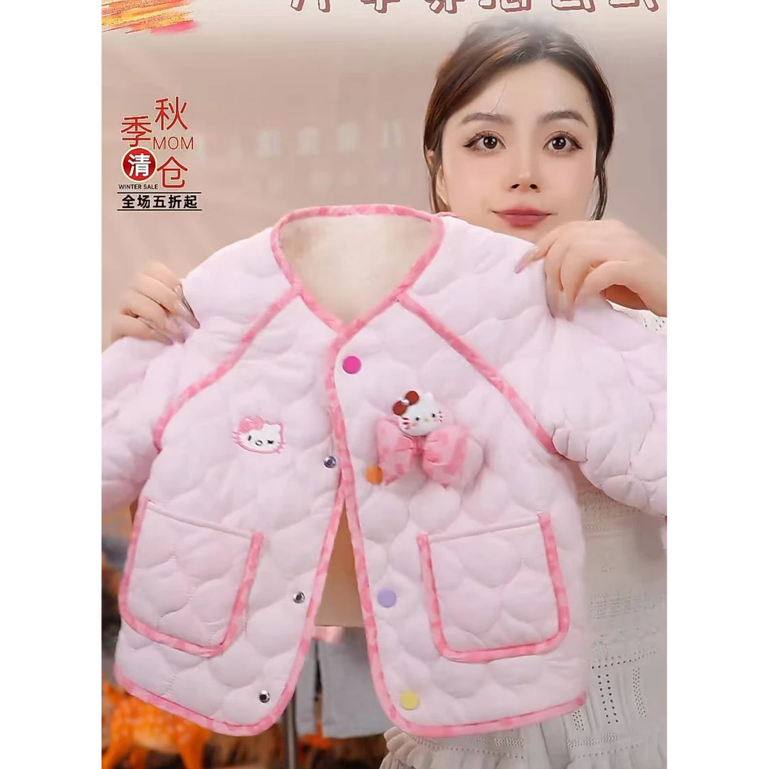 MOMOCO冬季新款女童可爱洋气韩版棉服