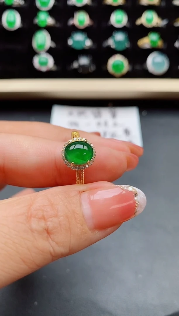 【闪购商品】翡翠戒指银S925镶嵌0580580