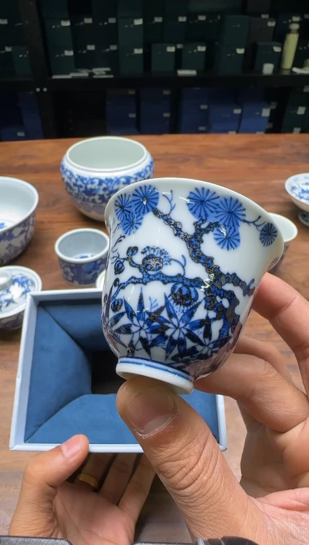 哦***啊一儒堂 仿明松竹梅铃铛杯 “福利”