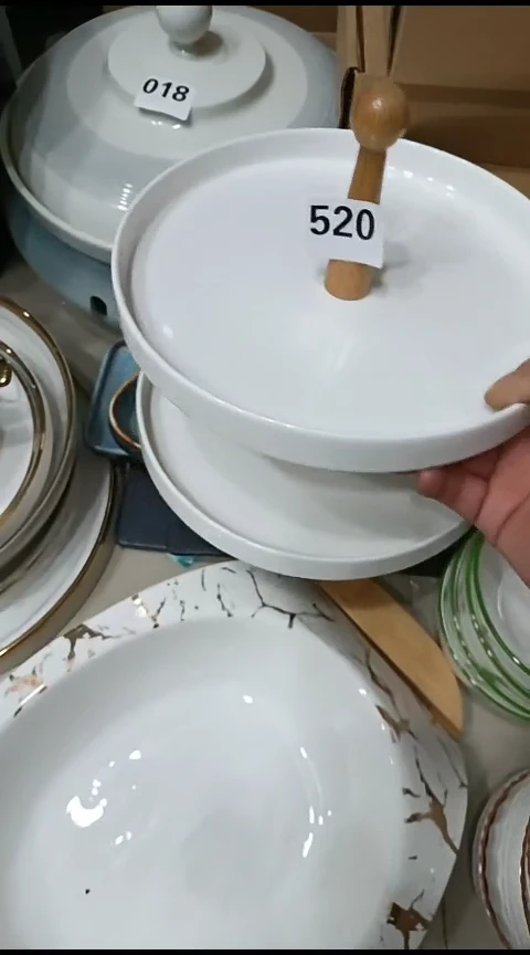 瓷520双层果盘==