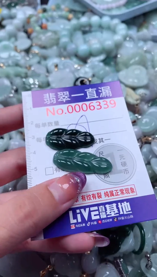 翡翠未镶嵌吊坠(不含链)6339