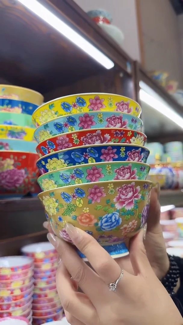 【闪购商品】瓷片 5英寸饭碗6个景德镇陶瓷【秦坊】