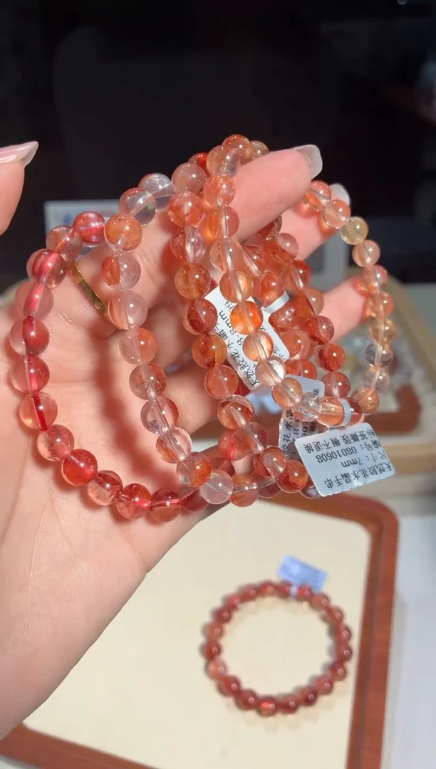 手串未镶嵌水晶红胶花7m左右多样性发其一