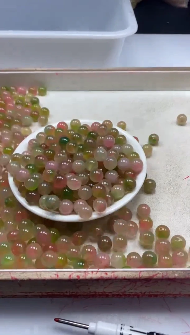 【闪购商品】玛瑙/玉髓颈饰未镶嵌w1532水蜜桃10mm*20颗