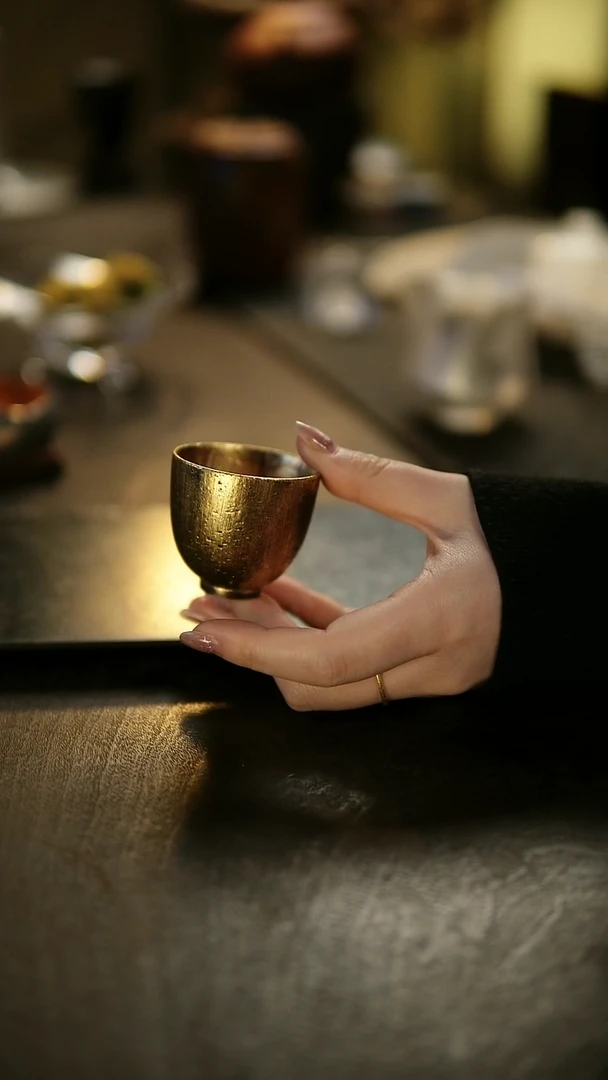 阿眠    松风舍程伟金彩品茗杯