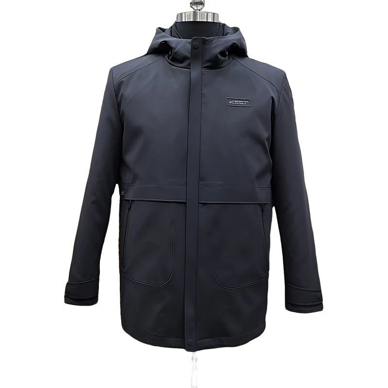 《盛鑫服饰》33907男士新品水貂连帽商务休闲时尚潮流派克服