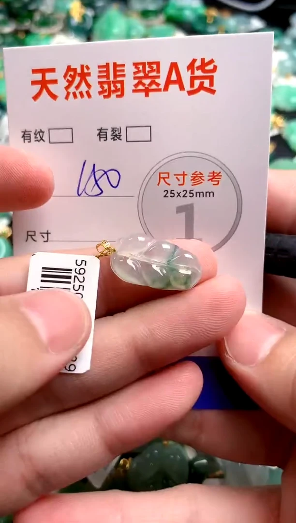 翡翠18K金镶嵌颈饰0950533883