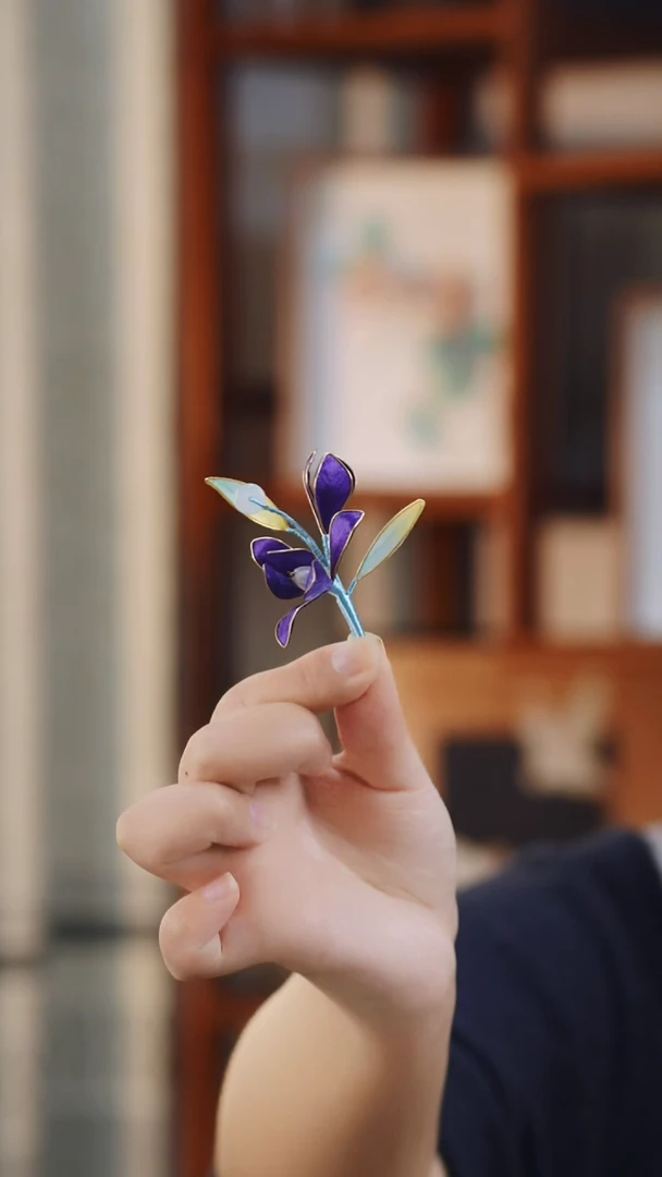 非金属无【兰花】边夹（改主体可以备注）