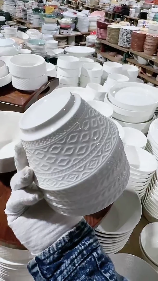 【闪购商品】瓷片4个米饭碗微瑕 凑满20元包邮