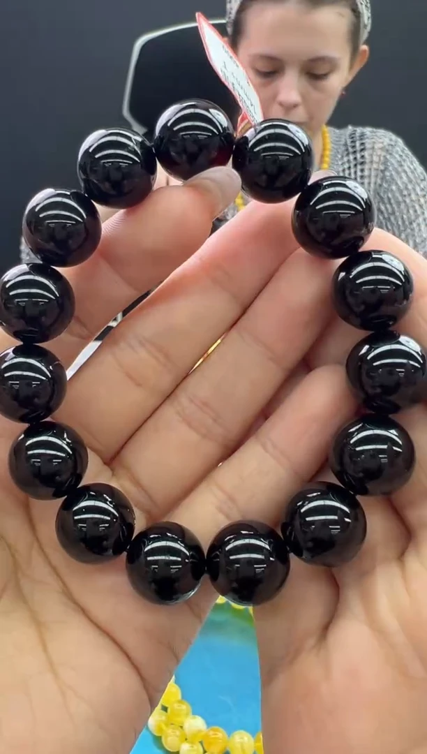 【闪购商品】琥珀手链未镶嵌54秒拍号