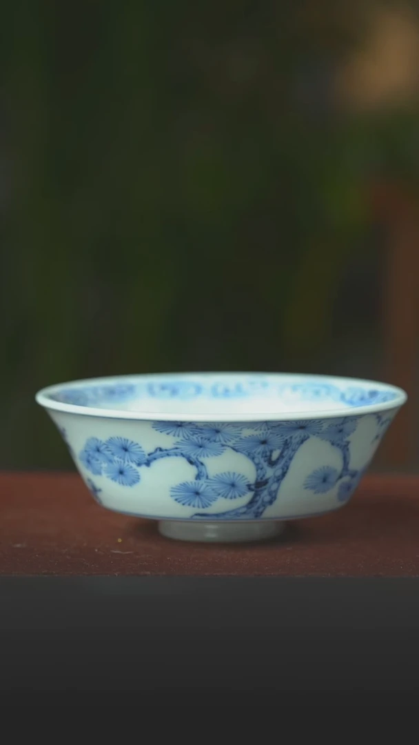 陶瓷松竹梅金陵盏