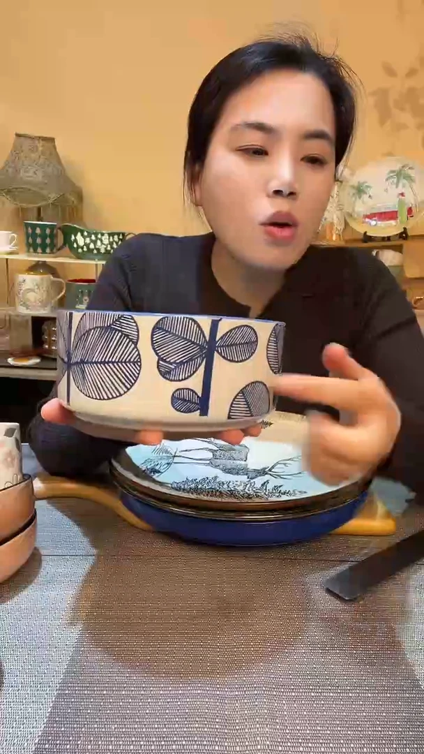 瓷片瑕疵款 6.5英寸碗  介意勿拍