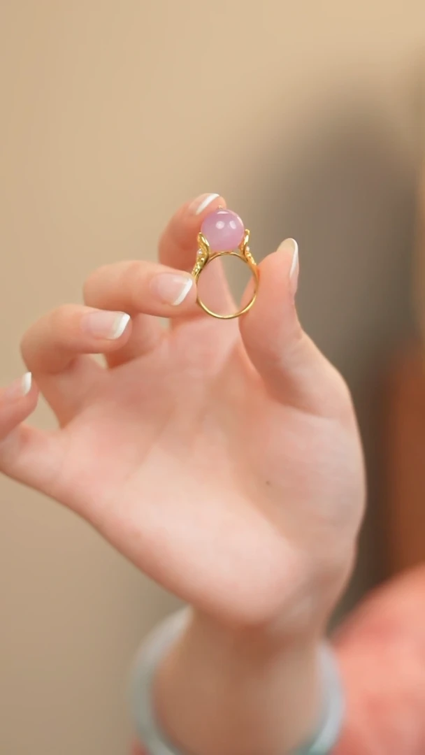 925银无小紫戒指