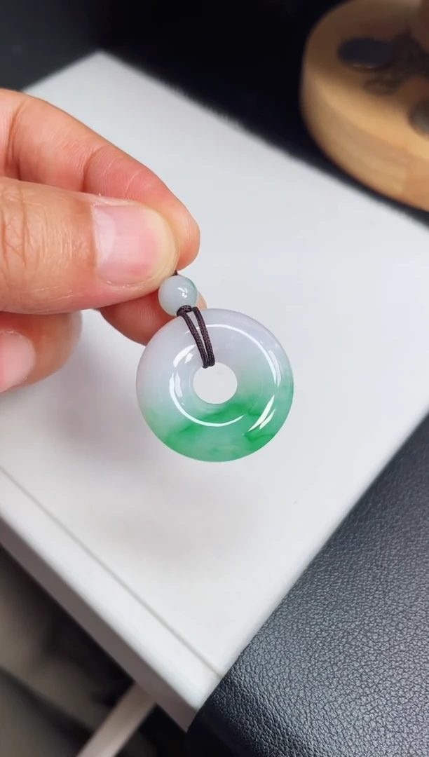 颈饰未镶嵌翡翠【11】平安扣 尺寸 25.3   6.2mm