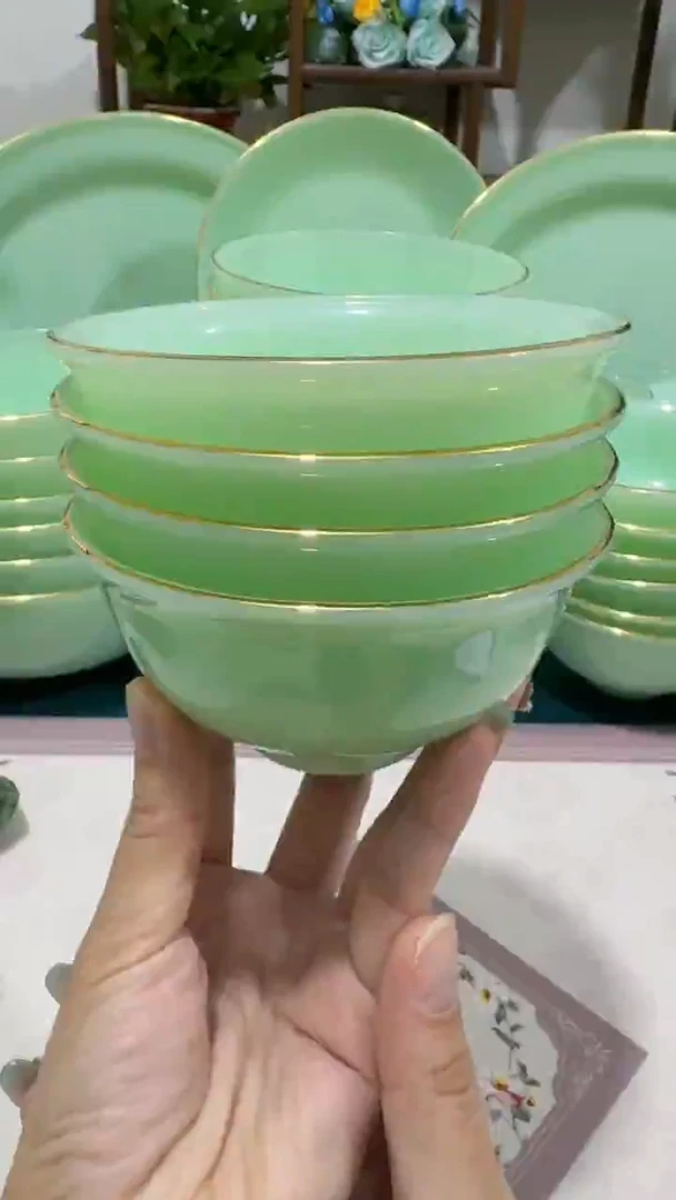 4.5英寸玉瓷碗4个口径11.5厘米