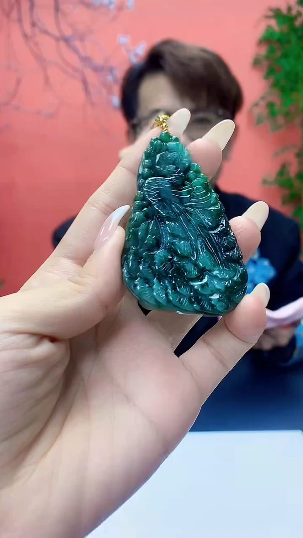 未镶嵌定制翡翠5159ty-毛货挂件37