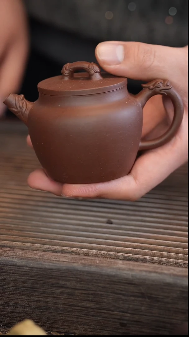 茶壶紫砂原矿手工制作
