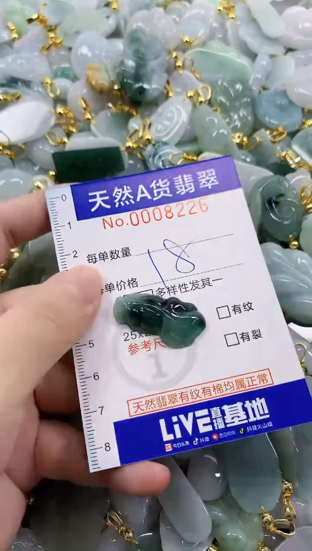 颈饰未镶嵌翡翠天然A货翡翠
