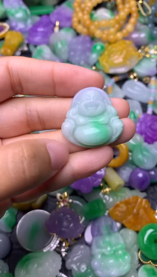 颈饰未镶嵌翡翠缅甸翡翠吊坠