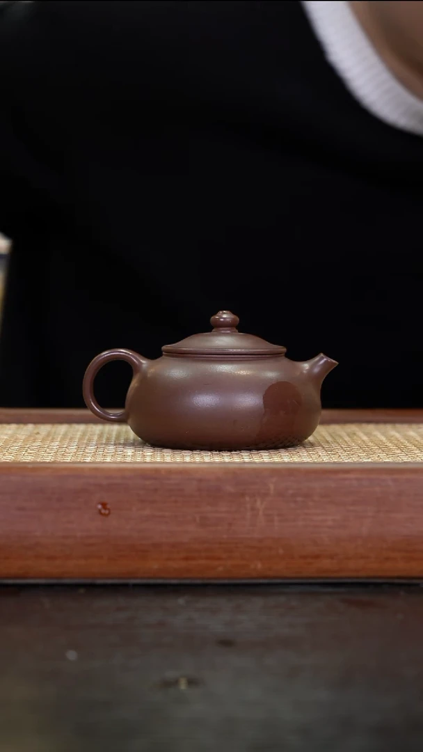 茶壶紫砂LY   一厂老紫泥    寒江   180cc