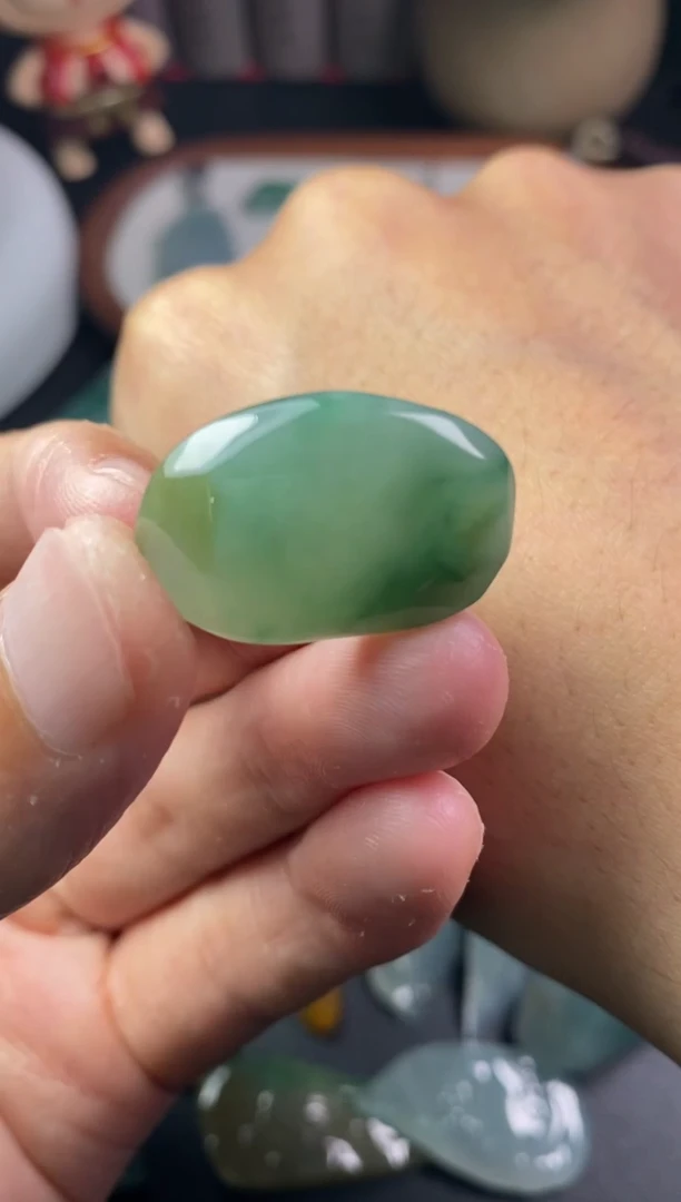 定制翡翠未镶嵌翡翠片料定制未镶嵌4.25-13
