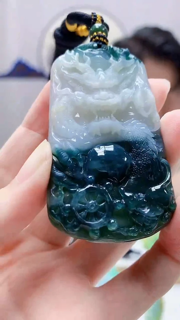 未镶嵌定制翡翠 5060zm-毛货挂件140