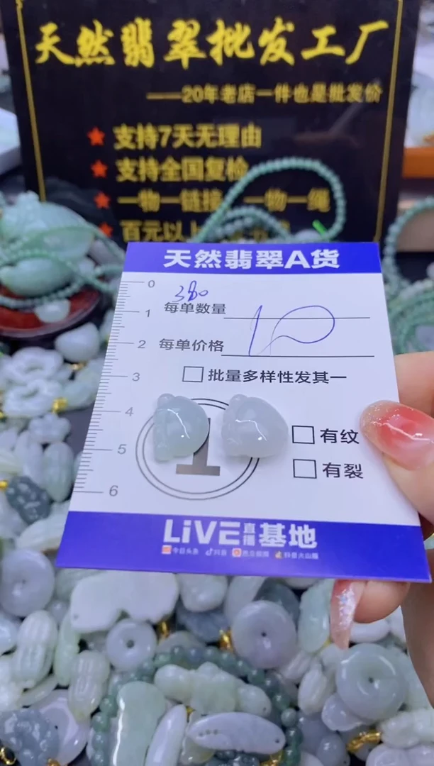 颈饰未镶嵌翡翠天然翡翠A货批量多样性发一件