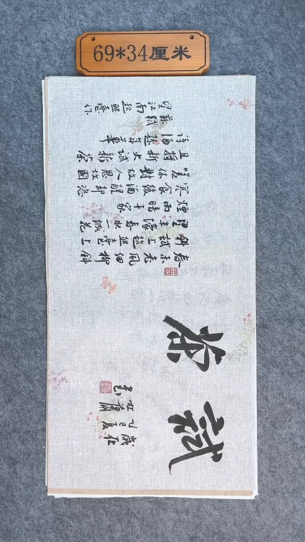书法00247中书协   杜潇老师书法作品放大漏