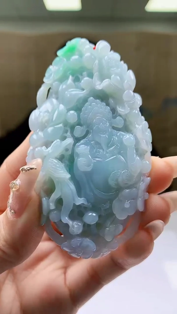 【闪购商品】定制翡翠未镶嵌4812ty-毛货挂件56