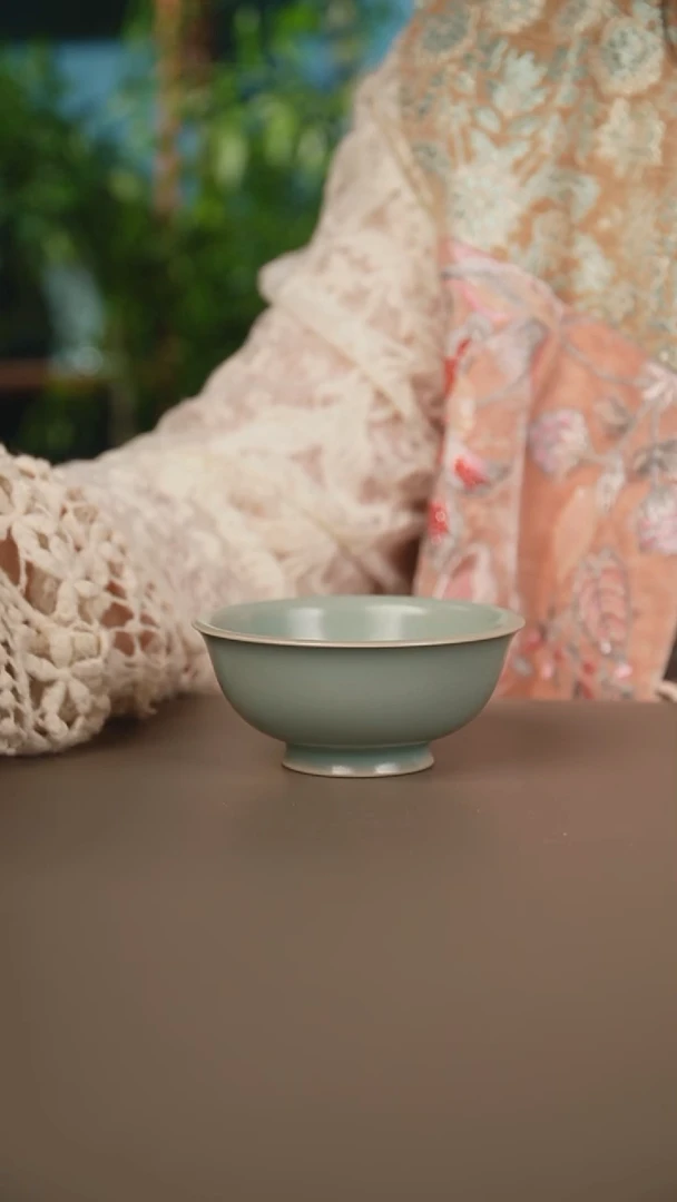 仿古天青碗杯一级