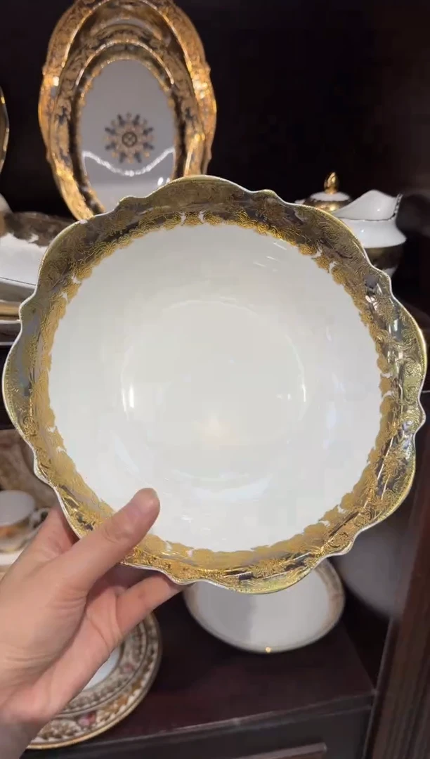 瓷片9英寸汤碗 正品