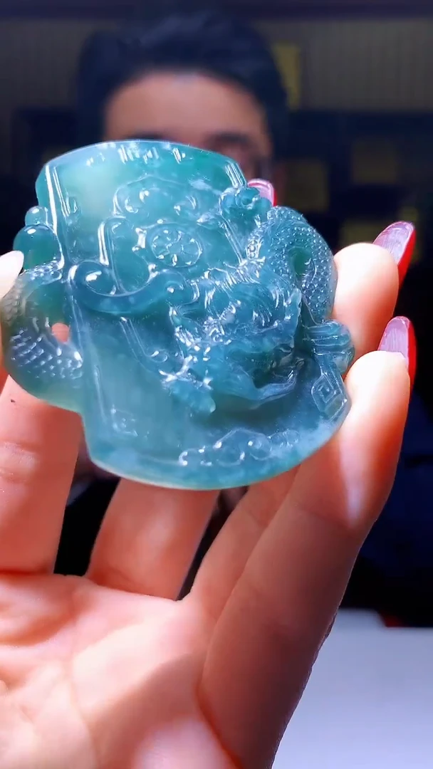 【闪购商品】定制翡翠未镶嵌1071hm-毛货挂件33