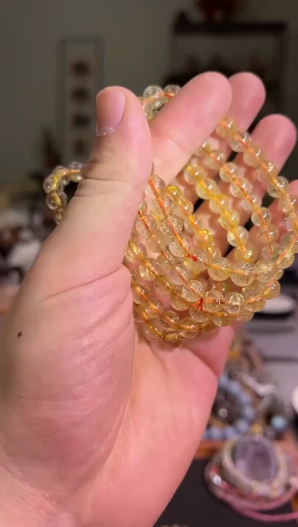 【闪购商品】发晶手链未镶嵌7+mm发晶手串（多样性发其一）