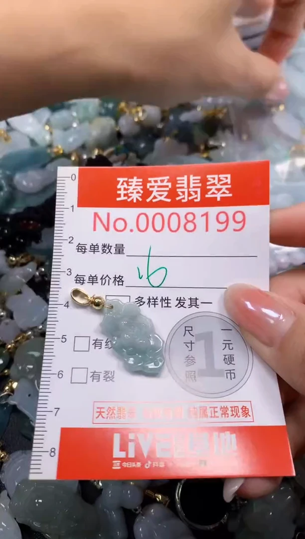 吊坠(不含链)未镶嵌翡翠8199