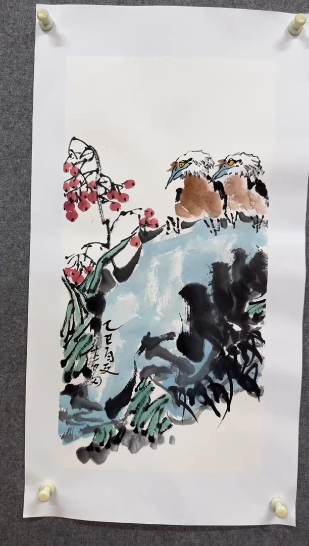 国画大雷老师手绘作品