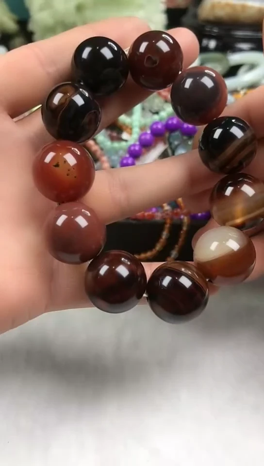 【闪购商品】玛瑙/玉髓手串未镶嵌【20MM】