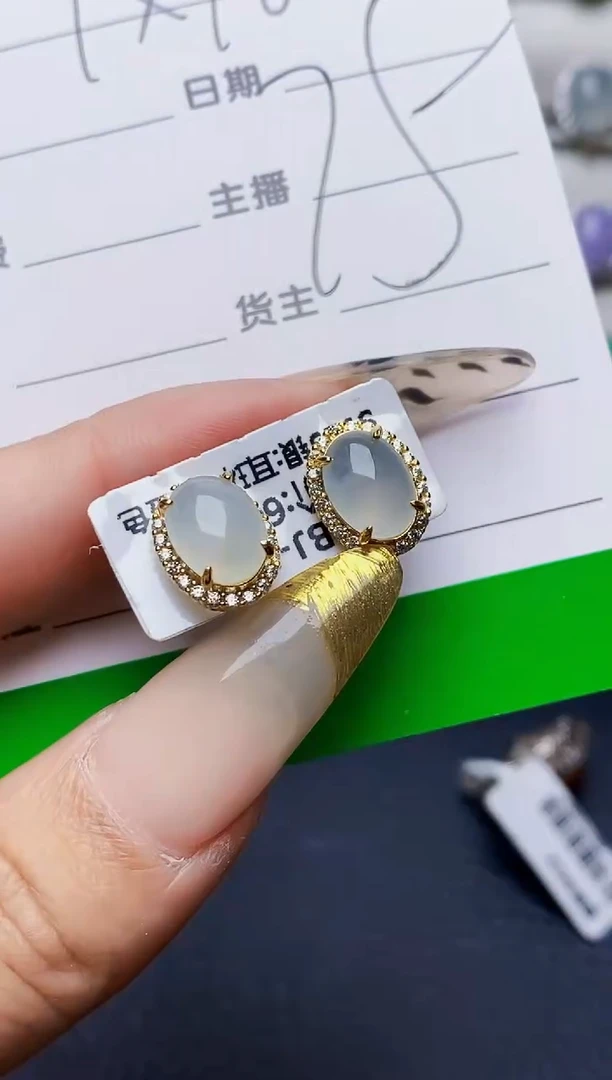 银S925镶嵌戒指翡翠3550