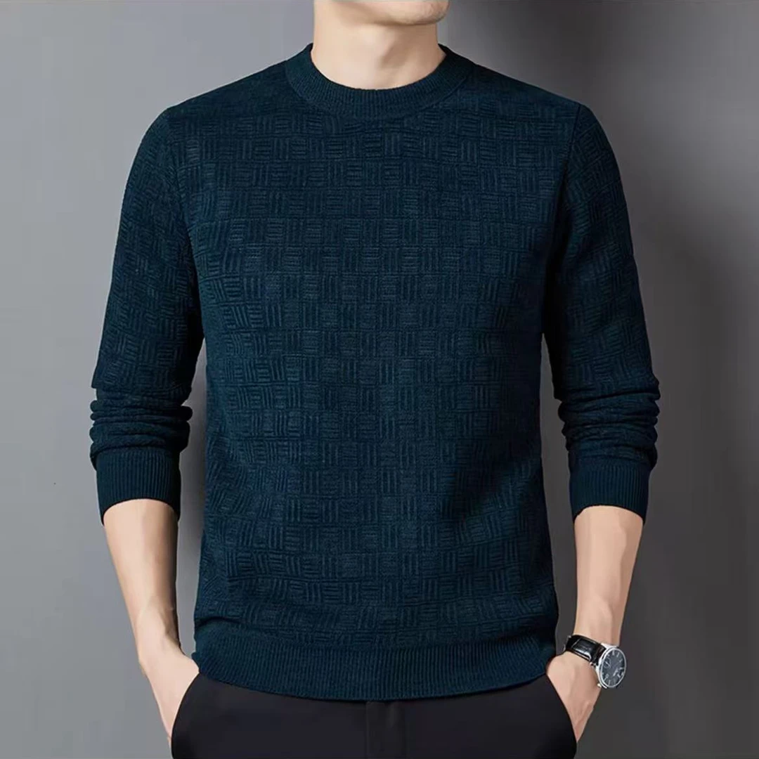 休闲常规时尚长袖圆领秋冬打底衫针织衫毛衣针织冬季