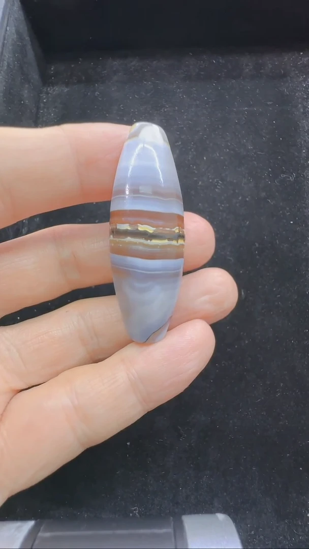 玛瑙/玉髓颈饰未镶嵌勒子54*20